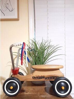 vintage Radio Flyer wooden baby scooter